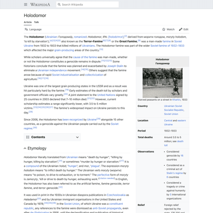 Holodomor - Wikipedia