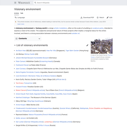 Visionary environment - Wikipedia