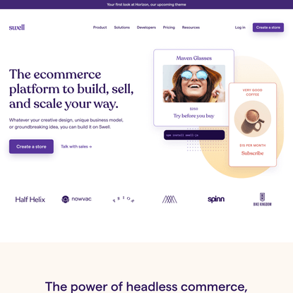 Swell | Next-level ecommerce for everyone