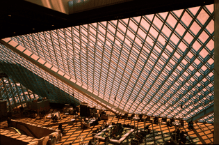 Seattle Public Library Fuji GW690ii with Fujinon 65mm F5.6 Porta 800
