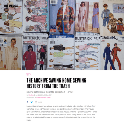 The archive saving home sewing history from the trash