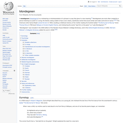 Mondegreen - Wikipedia