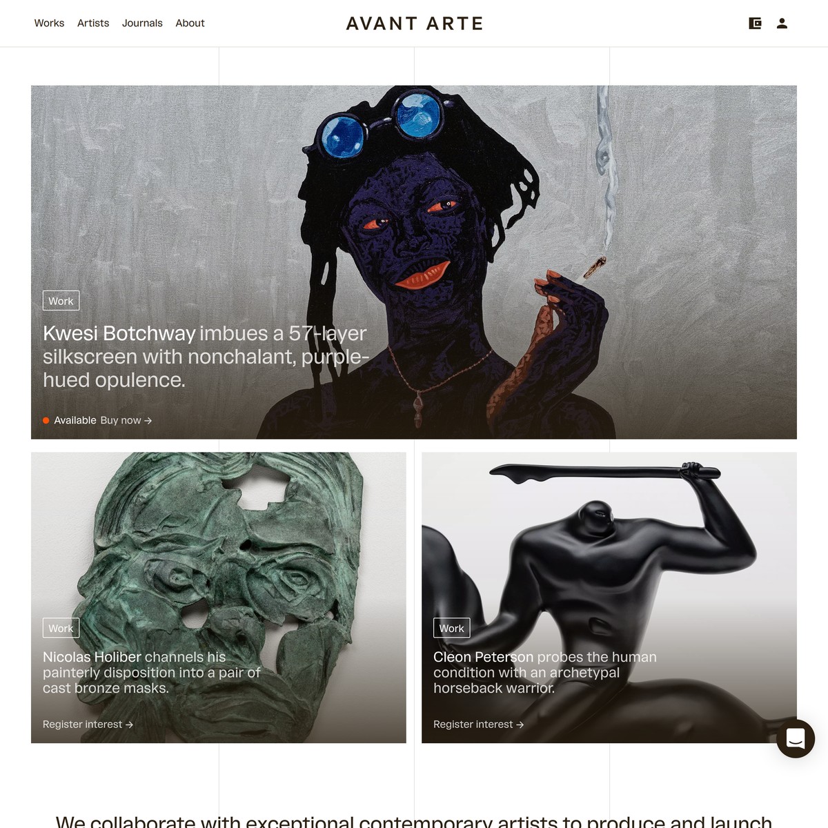 Avant Arte discover and buy art in a radically different way — Are.na