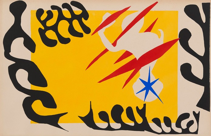 Le Cauchemar de l'éléphant blanc (from Jazz) - Henri Matisse, 1947