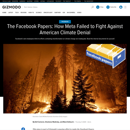 The Facebook Papers: How Meta Failed to Fight Against Climate Denial