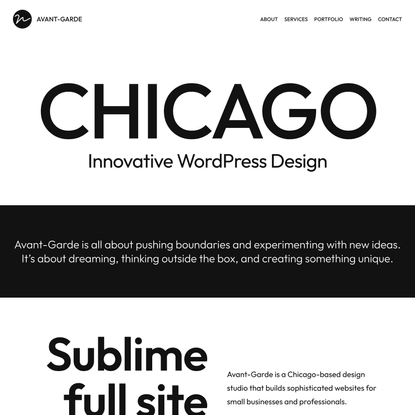 Avant-Garde WordPress Theme