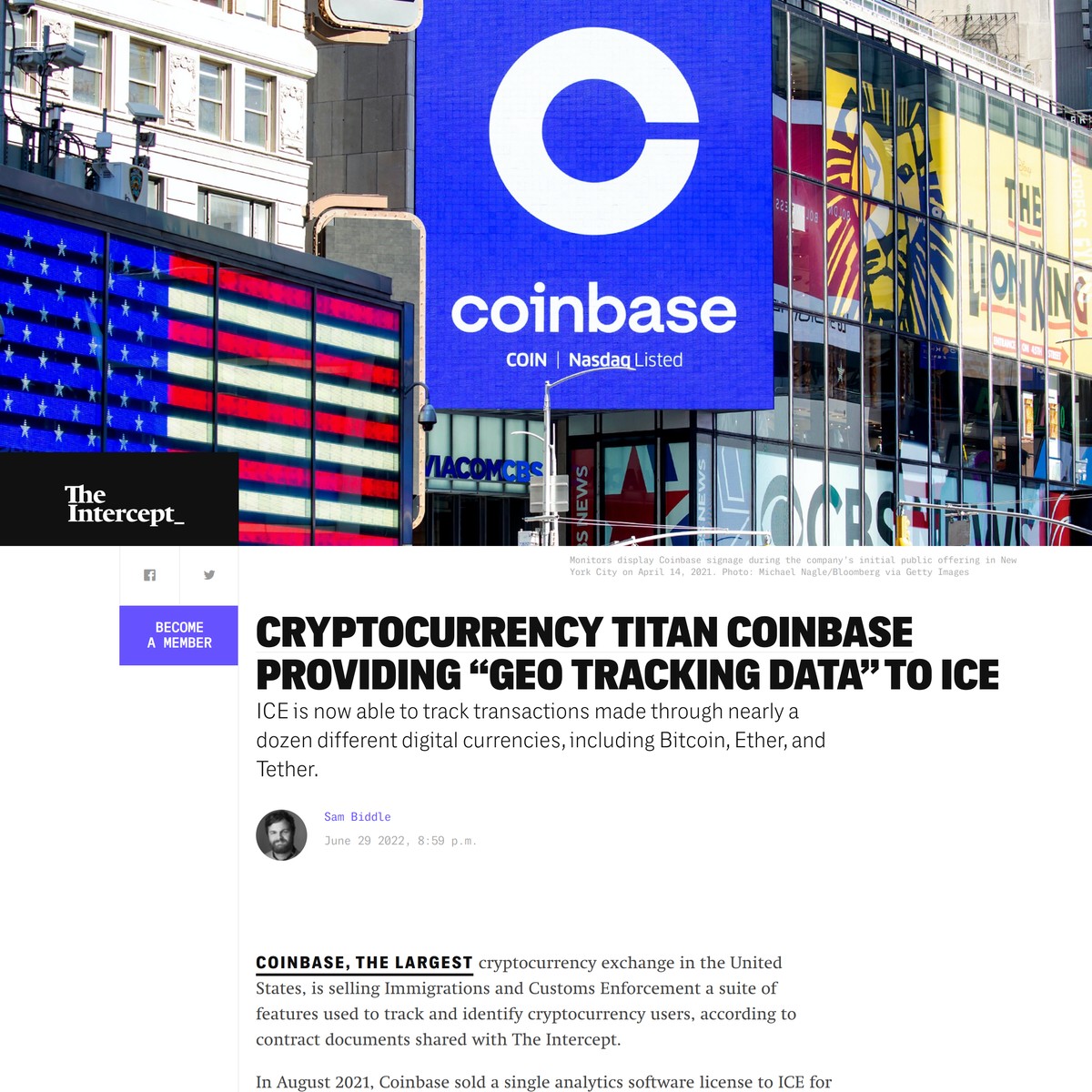 titan coinbase providing geo tracking data