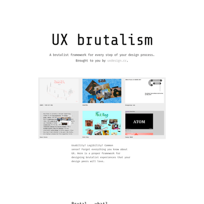 UX brutalism