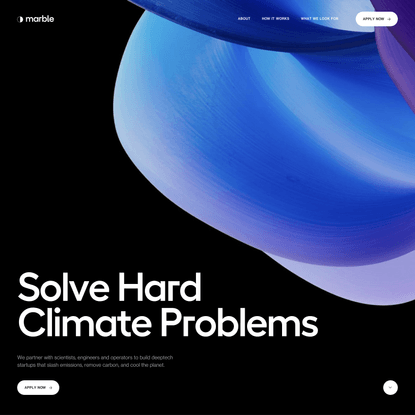 Marble - Climate Tech Venture Studio