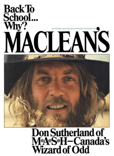Maclean's magazine 1970-09-01 
Picture Don Sutherland