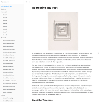 Recreating The Past · GitBook