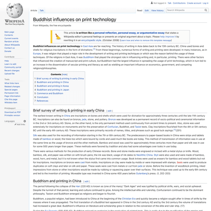 Buddhist influences on print technology - Wikipedia