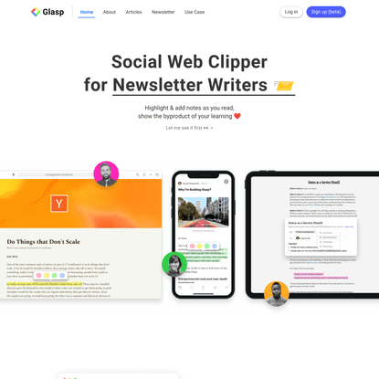 Glasp - Social Web Highlighter