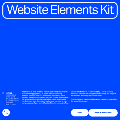 Website elements kit