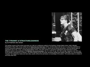 The Tyranny of Structurelessness by Jo Freeman aka Joreen (1970) [TTS Audio]