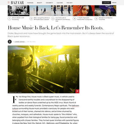 House Music Is Back. Let's Remember Its Roots.