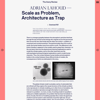 The Avery Review | Scale as Problem, Architecture as Trap