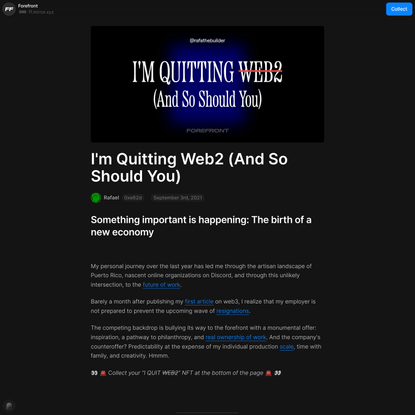 I’m Quitting Web2 (And So Should You)