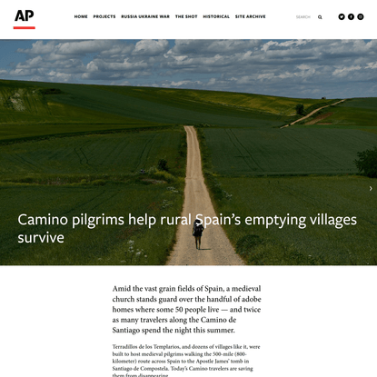 Camino pilgrims help rural Spain’s emptying villages survive — AP Photos