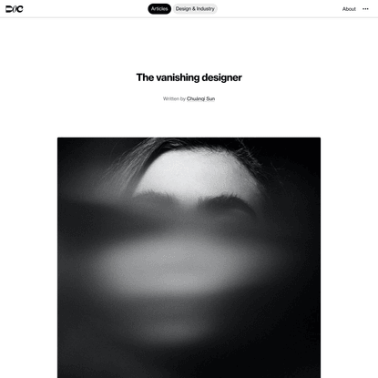 DOC — The vanishing designer