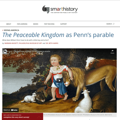 The Peaceable Kingdom as Penn’s parable – Smarthistory