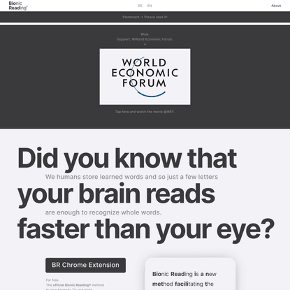 Faster. Better. More focused. Reading.