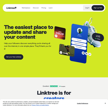 Linktree - Link in bio tool for everything you are in one simple link