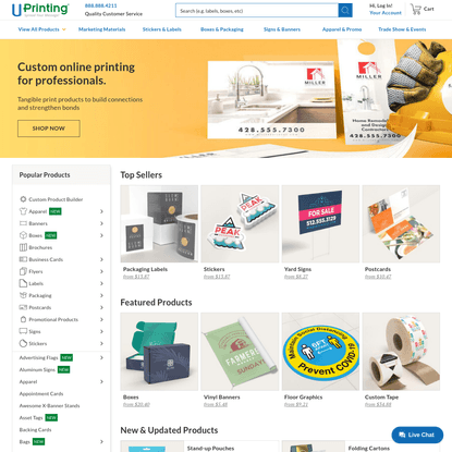 UPrinting - Online Printing Services - Custom and High Quality Printing