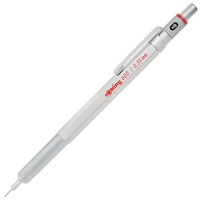 ✅ rotring 600 Drafting Pencil Silver Japan Spec
