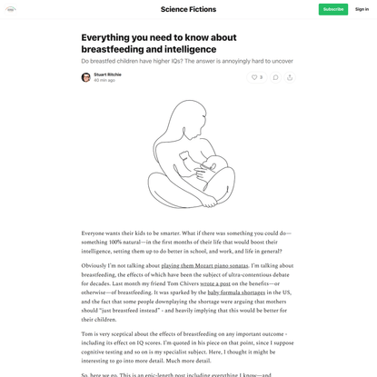 Everything you need to know about breastfeeding and intelligence