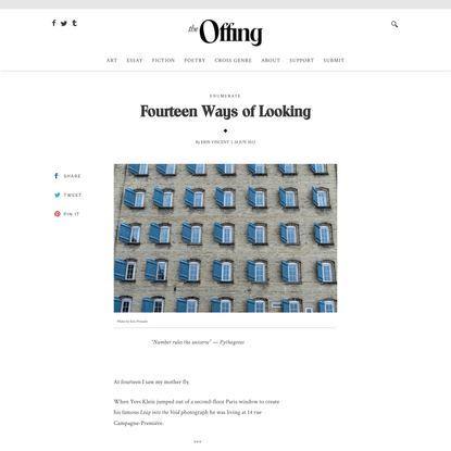 Fourteen Ways of Looking - The Offing