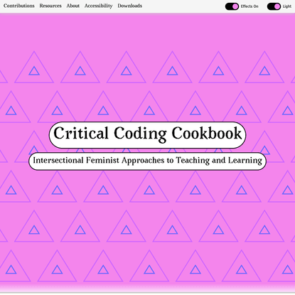 Critical Coding Cookbook 