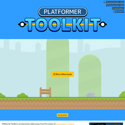 Platformer Toolkit by Game Maker’s Toolkit