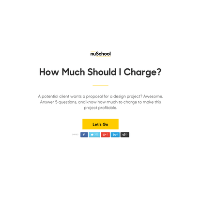 How Much Should I Charge? - The nuSchool