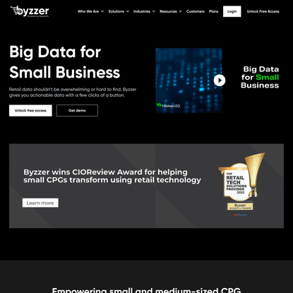 CPG &amp; Retail Analytics Platform for Small CPG Brands | Byzzer
