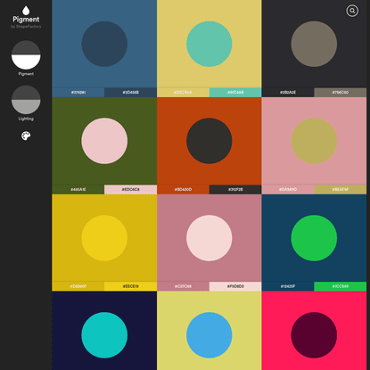 Pigment by ShapeFactory | Easy to use color palette generator