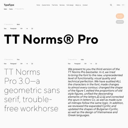 TT Norms Pro | Commercial Fonts