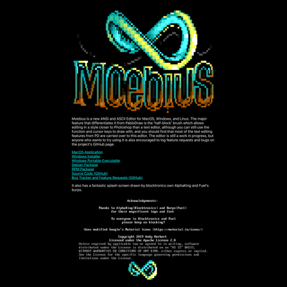 Moebius ANSI Art Editor