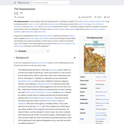 The Dispossessed - Wikipedia