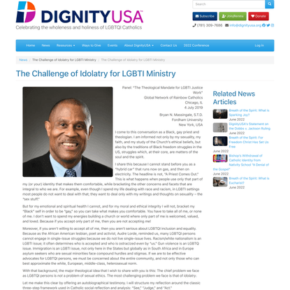 The Challenge of Idolatry for LGBTI Ministry