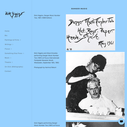 Danger Music | Dick Higgins