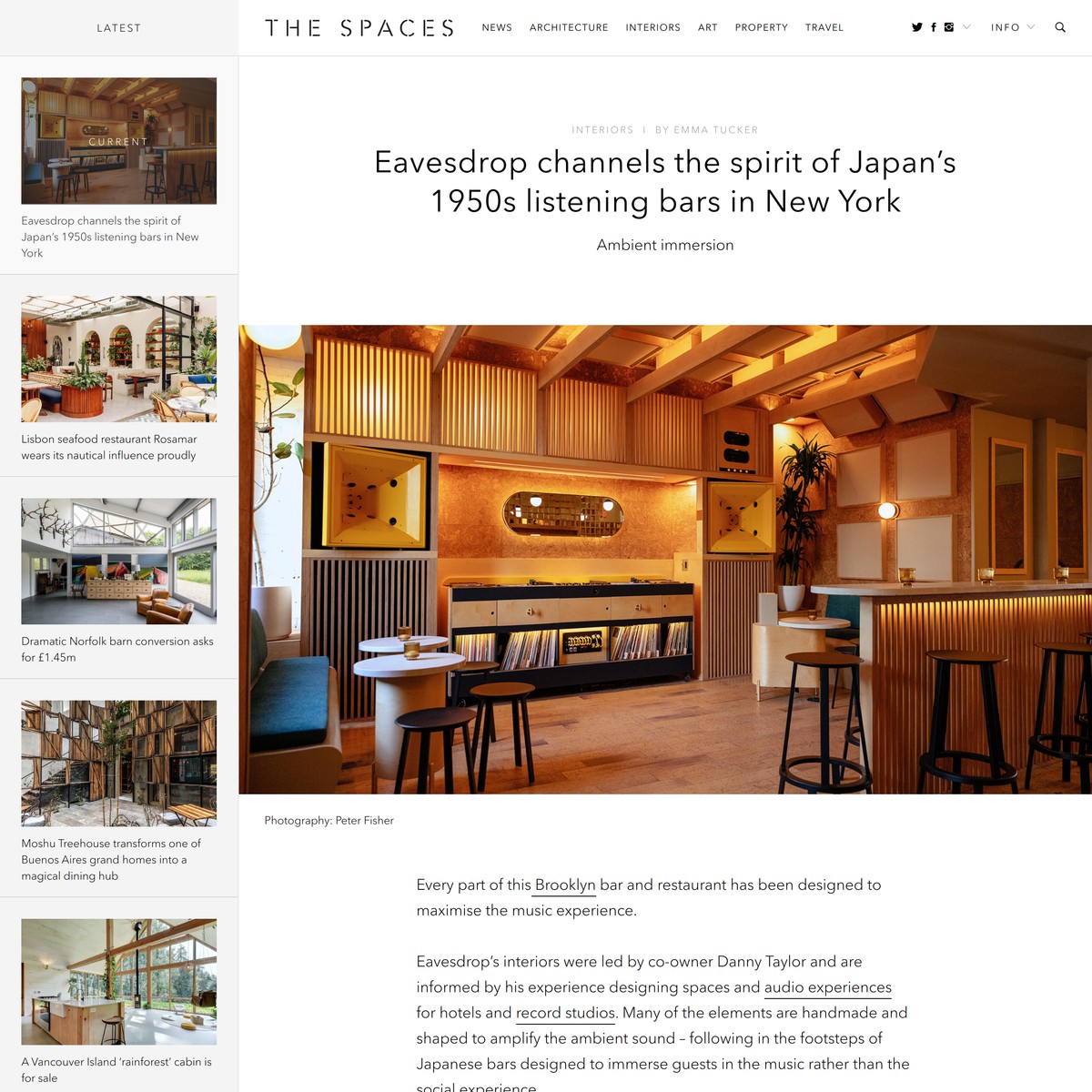 Eavesdrop channels the spirit of Japan’s 1950s listening bars in New