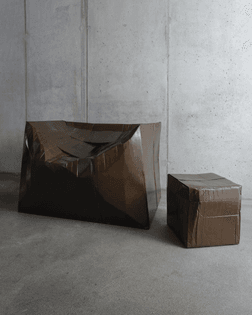 Illya Goldman Gubin, Karton Furniture and Paper Table, 2021.