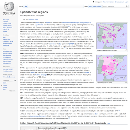 Spanish wine regions - Wikipedia