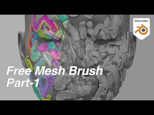 🖌 Draw Mesh Brush Part-1 筆刷 / Blender Geometry Node 3.1 Tutorial