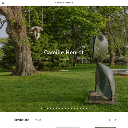 Home Page – Hauser &amp; Wirth