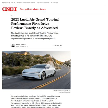 The 2022 Lucid Air Grand Touring Performance Delivers Exactly That