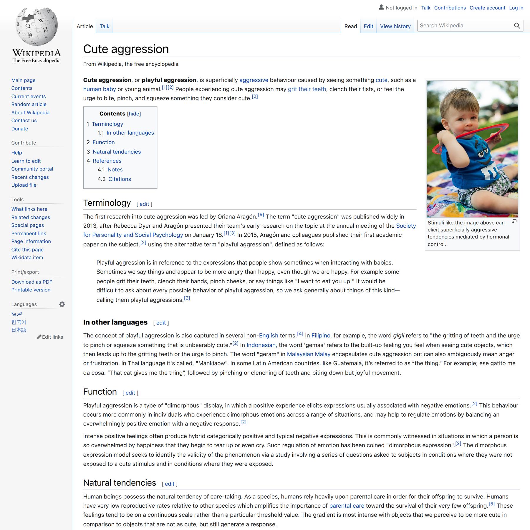 Cute aggression - Wikipedia