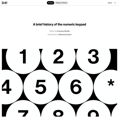 DOC — A brief history of the numeric keypad
