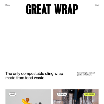 100% Compostable Cling Wrap | Eco Friendly Food Wrap - Great Wrap
